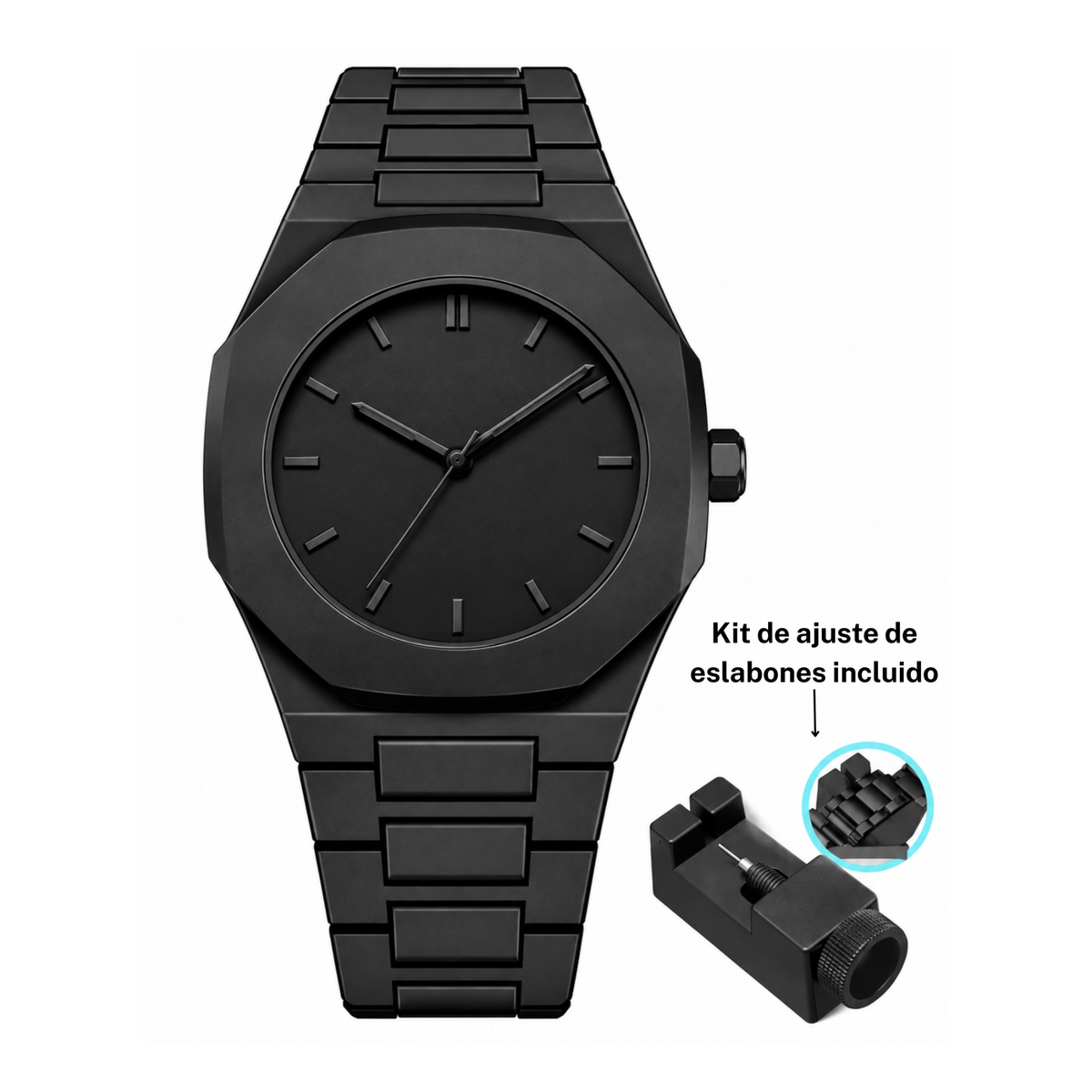 Reloj negro elegante