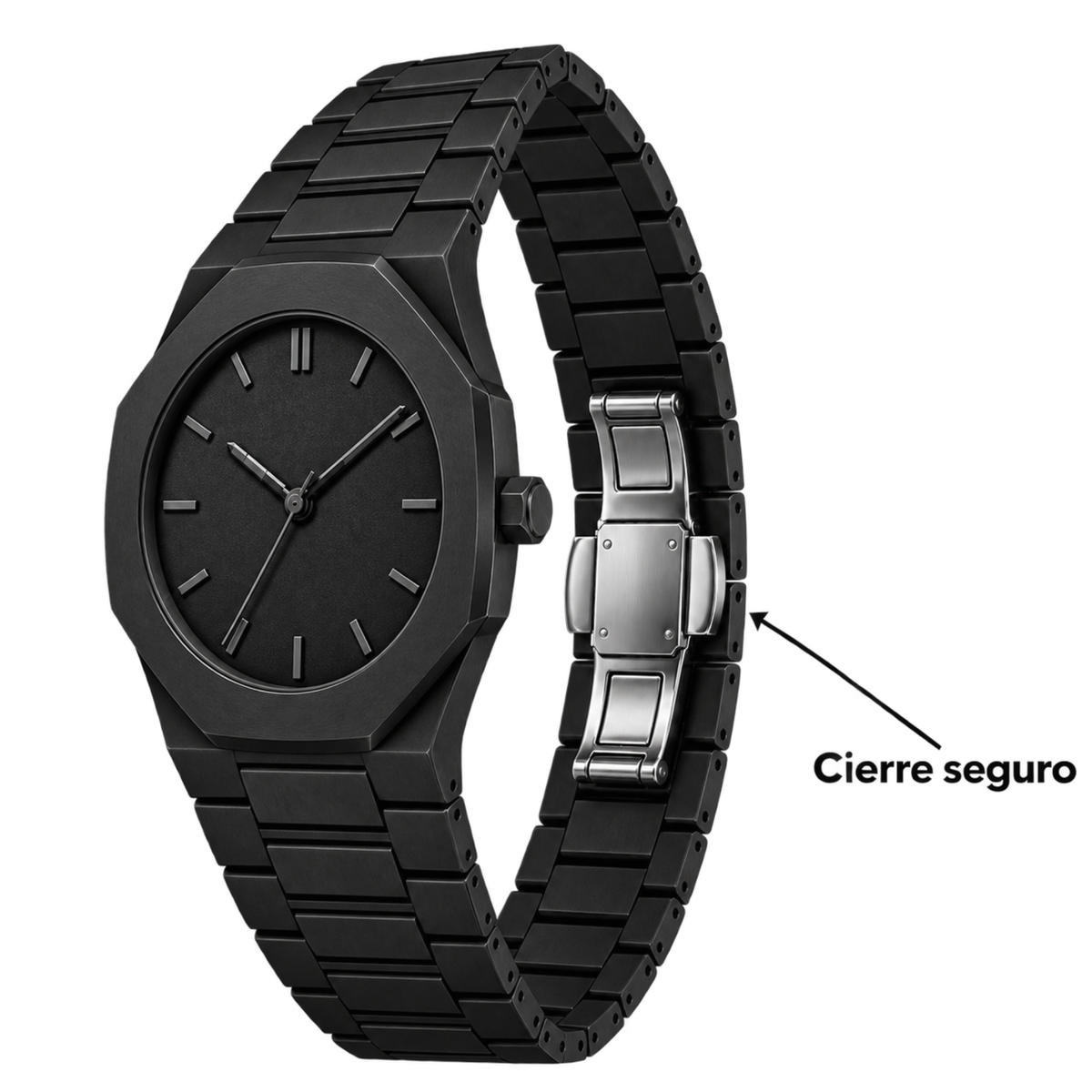 Reloj negro elegante