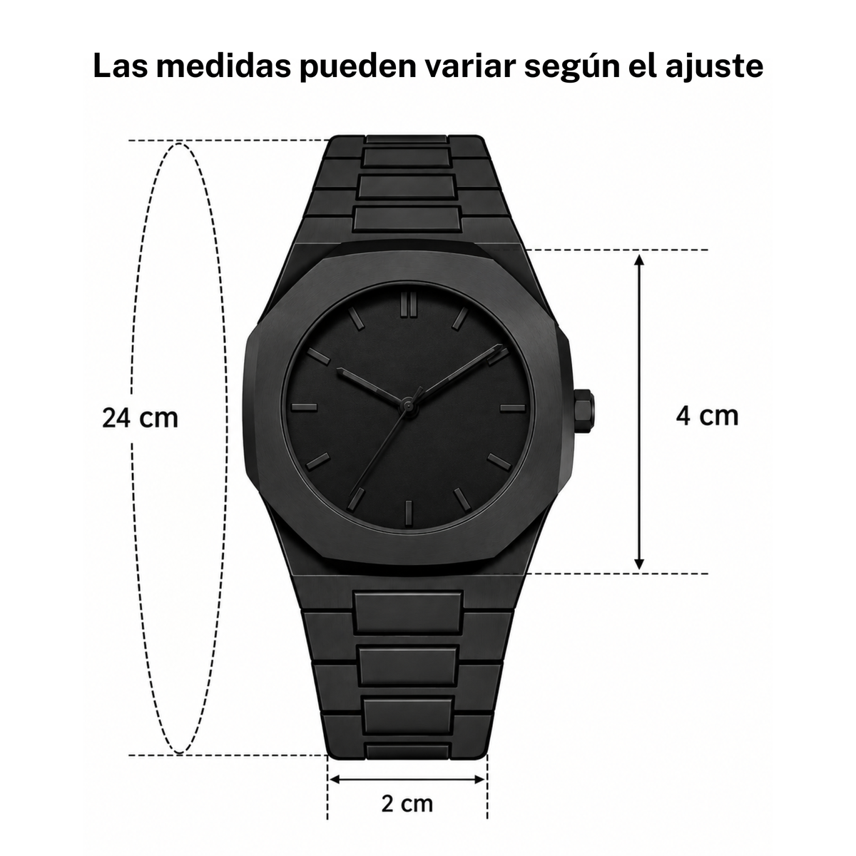 Reloj negro elegante