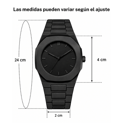 Reloj negro elegante